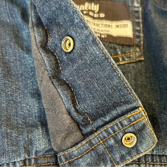 BABY GAP 12-18 Months Heavy Denim Jean Jacket Farm Sheep - Picture 6 of 8